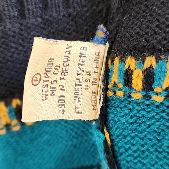 Powder River Outfitters Panhandle Slim Faux Fur Trim Cardigan Belted Aztec Print - Picture 7 of 8